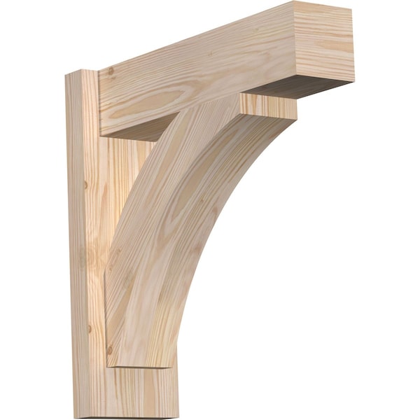Ekena Millwork Thorton Block Smooth Outlooker, Douglas Fir, 5 1/2"W x 18"D x 18"H OUT06X18X18THR05SDF - main